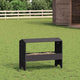 Vidaxxl Futtertrog für Nutztiere, schwarz, 79 x 35 x 62 cm, kaltgewalzter Stahl