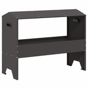 Vidaxxl Futtertrog für Nutztiere, schwarz, 79 x 35 x 62 cm, kaltgewalzter Stahl - afbeelding 2