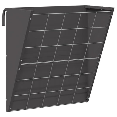 Vidaxl hängender Heufutterautomat schwarz 61 x 33 x 66 cm kaltgewalzter Stahl