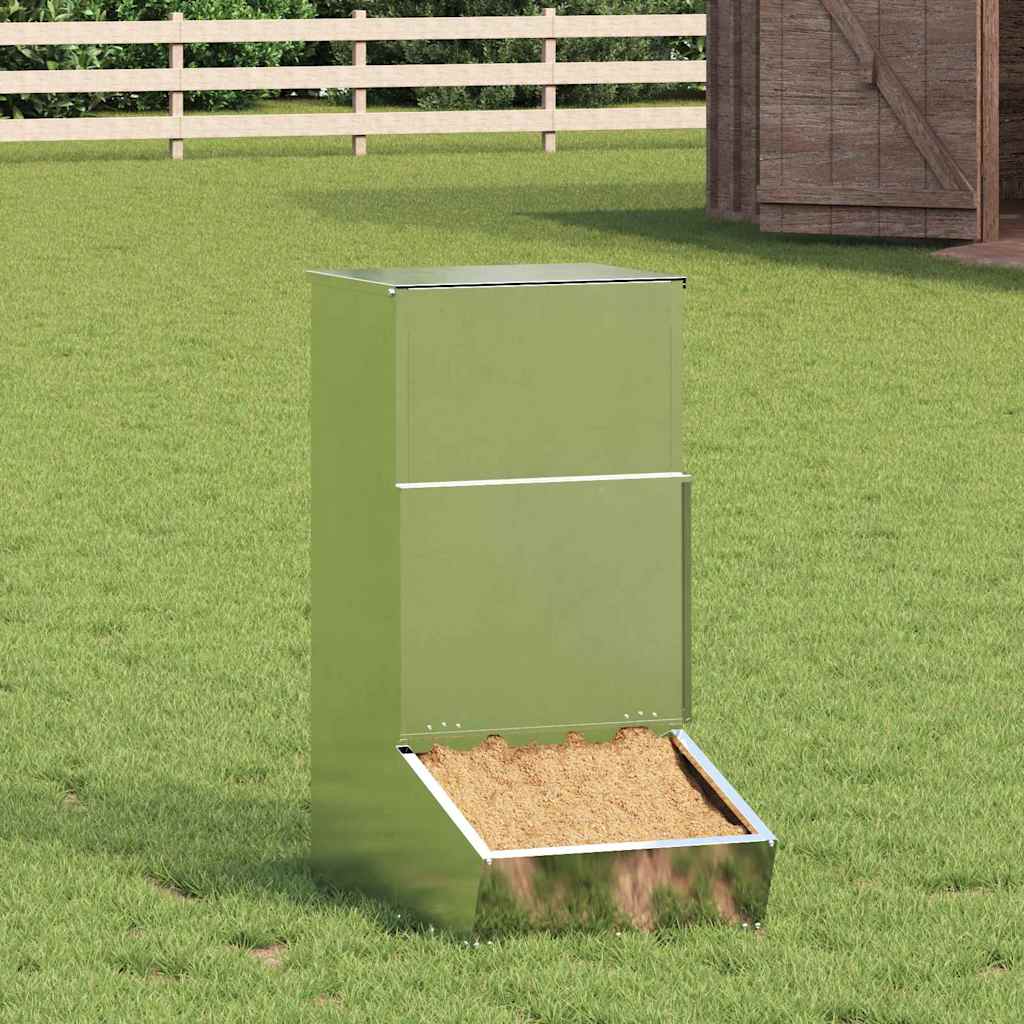 Vidaxx Schweinefutter Silber 55 x 38 x 76 cm verzinkter Stahl