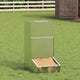 Vidaxx Schweinefutter Silber 55 x 38 x 76 cm verzinkter Stahl