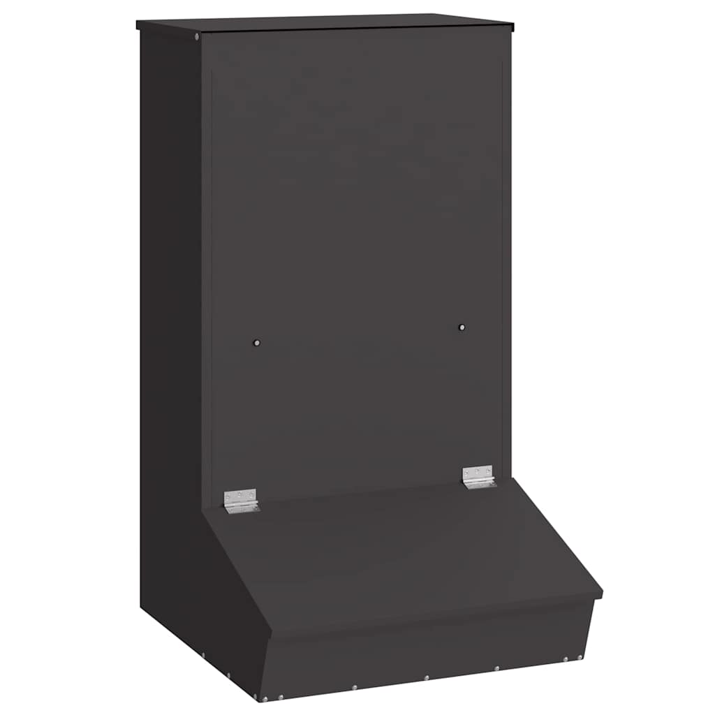 Vidaxx Schweinefutter schwarz 55 x 51 x 91,5 cm kaltgewalzter Stahl