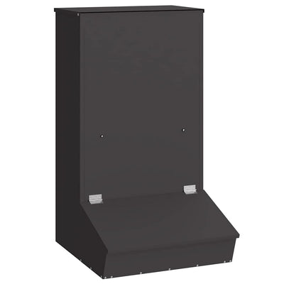 Vidaxx Schweinefutter schwarz 55 x 51 x 91,5 cm kaltgewalzter Stahl