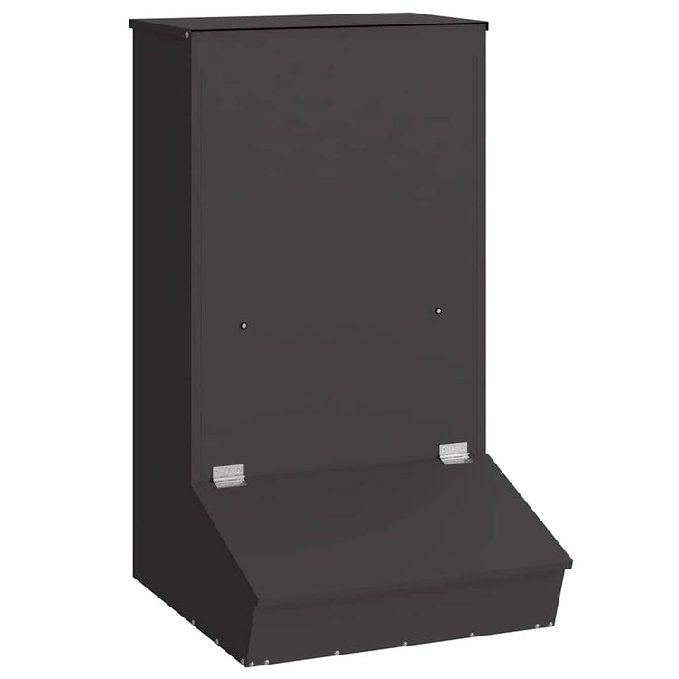 Vidaxx Schweinefutter schwarz 55 x 51 x 91,5 cm kaltgewalzter Stahl
