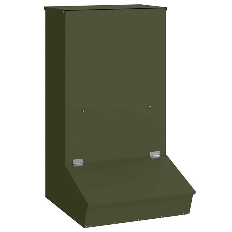 Vidaxx Schweinefutter olivgrün 55 x 51 x 91,5 cm kaltgewalzter Stahl