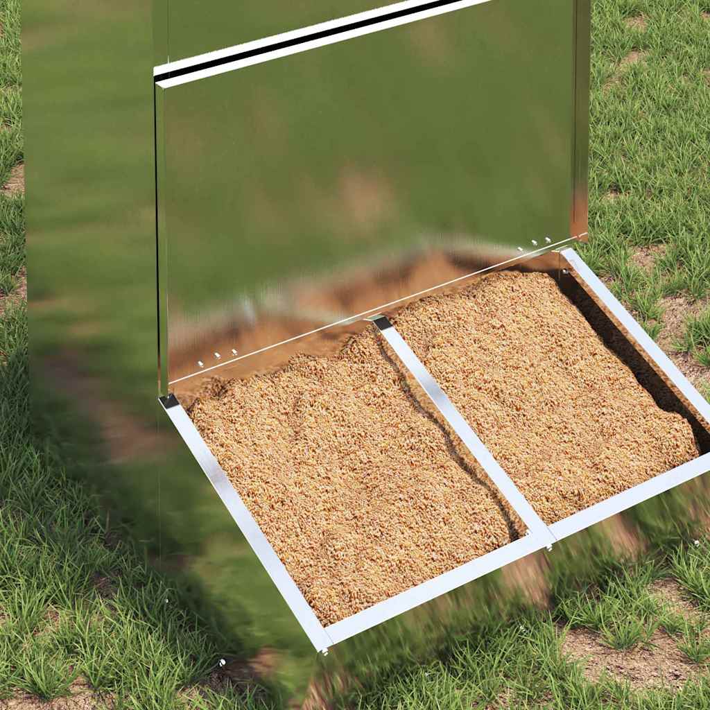 Vidaxx Schweinefutter Silber 55 x 51 x 91,5 cm verzinkter Stahl