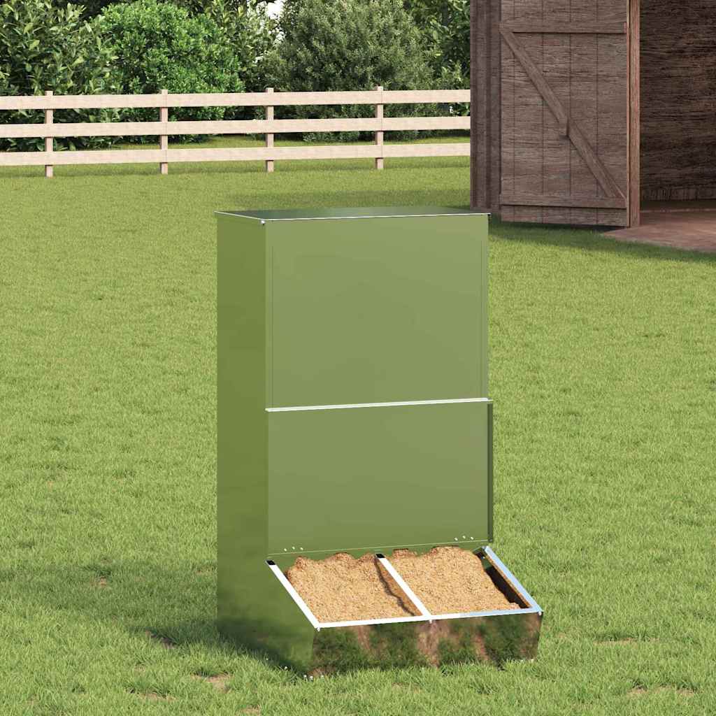 Vidaxx Schweinefutter Silber 55 x 51 x 91,5 cm verzinkter Stahl