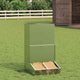 Vidaxx Schweinefutter Silber 55 x 51 x 91,5 cm verzinkter Stahl