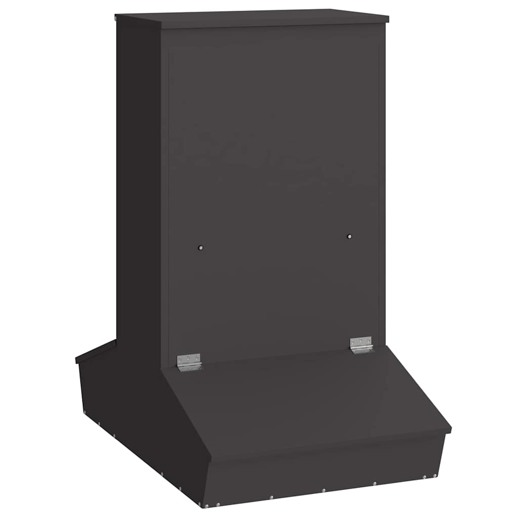 Vidaxx Schweinefutter schwarz 82 x 51 x 91,5 cm kaltgewalzter Stahl