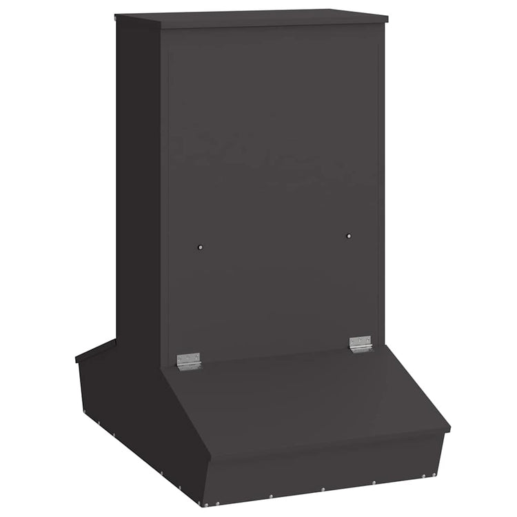 Vidaxx Schweinefutter schwarz 82 x 51 x 91,5 cm kaltgewalzter Stahl