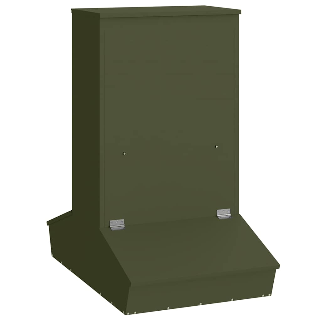 Vidaxx Schweinefutter olivgrün 82 x 51 x 91,5 cm kaltgewalzter Stahl