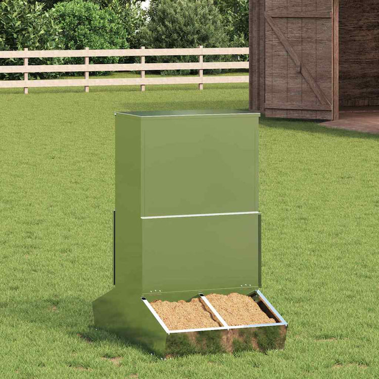 Vidaxx Schweinefutter Silber 82 x 51 x 91,5 cm verzinkter Stahl