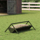 Vidaxxl Futtertrog für Rinder Olivgrün 111 x 76 x 38 cm