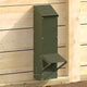 Vidaxx Hühnerfutterstation olivgrün 13 x 12 x 51 cm kaltgewalzter Stahl