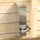 Vidaxx Hühnerfutterstation Silber 13 x 12 x 51 cm verzinkter Stahl
