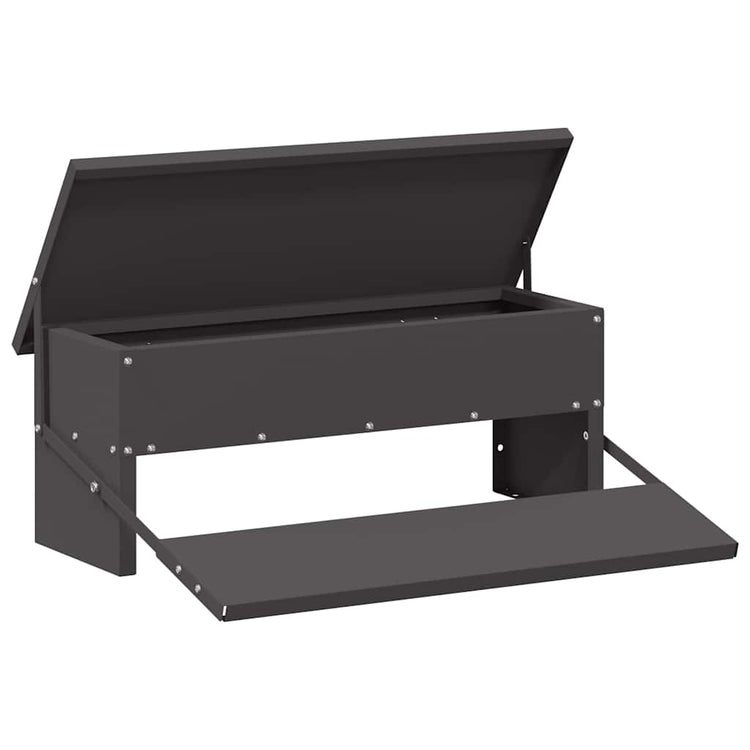 Vidaxl Hühnertretfutter schwarz 48,5 x 39,5 x 19 cm