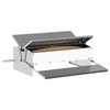 Vidaxxl Hühnertretfutter Silber 75 x 53 x 20,5 cm