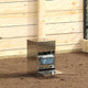 Vidaxxl Hühnertretfutter Silber 25 x 42 x 40 cm