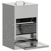 Vidaxxl Hühnertretfutter Silber 25 x 42 x 40 cm