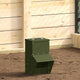 Vidaxx Hühnerfutterautomat olivgrün 20 x 25 x35 cm kaltgewalzter Stahl