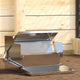 Vidaxl Hühnertretfutter silber 50 x 40 x 29 cm