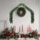 VidaXL Weihnachtskranz 2 Stk. Grün 20 m PVC