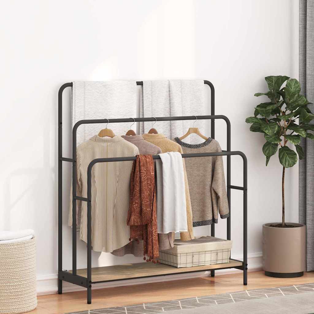 Vidaxl Kleiderständer Sonoma-Eiche 90 x 30 x 100,5 cm fertiges Holz