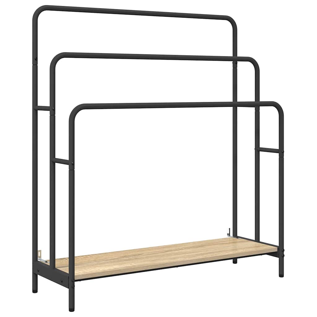 Vidaxl Kleiderständer Sonoma-Eiche 90 x 30 x 100,5 cm fertiges Holz