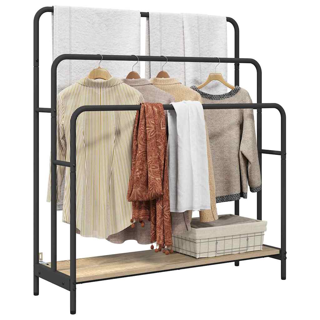Vidaxl Kleiderständer Sonoma-Eiche 90 x 30 x 100,5 cm fertiges Holz