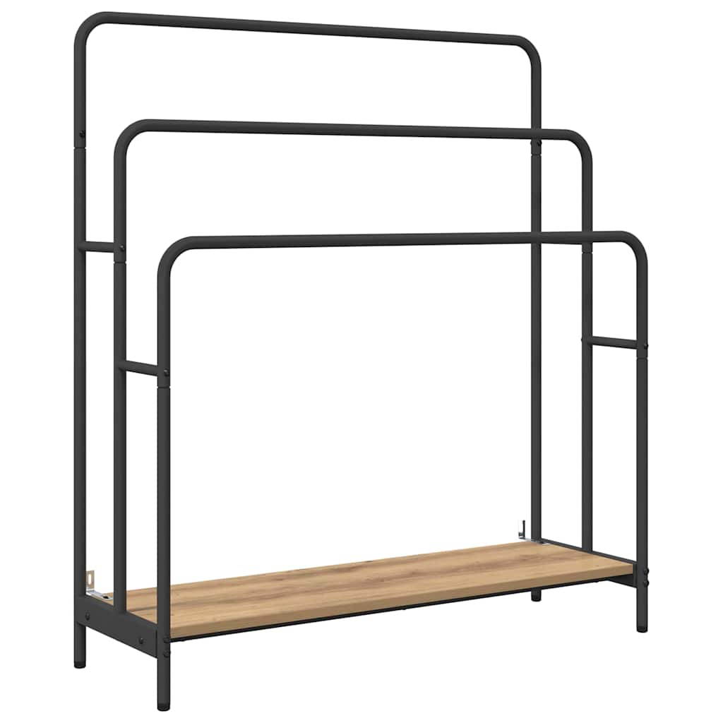 Vidaxx Kleiderständer Artisan Oak 90 x 30 x 100,5 cm aus handgefertigtem Holz