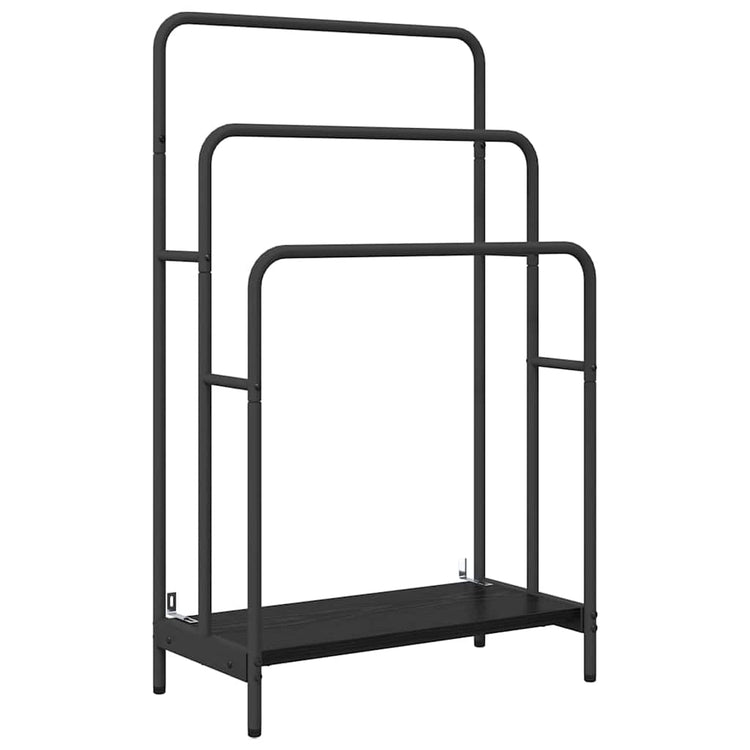 Vidaxx Kleiderständer Eiche schwarz 60 x 30 x 100,5 cm fertiges Holz
