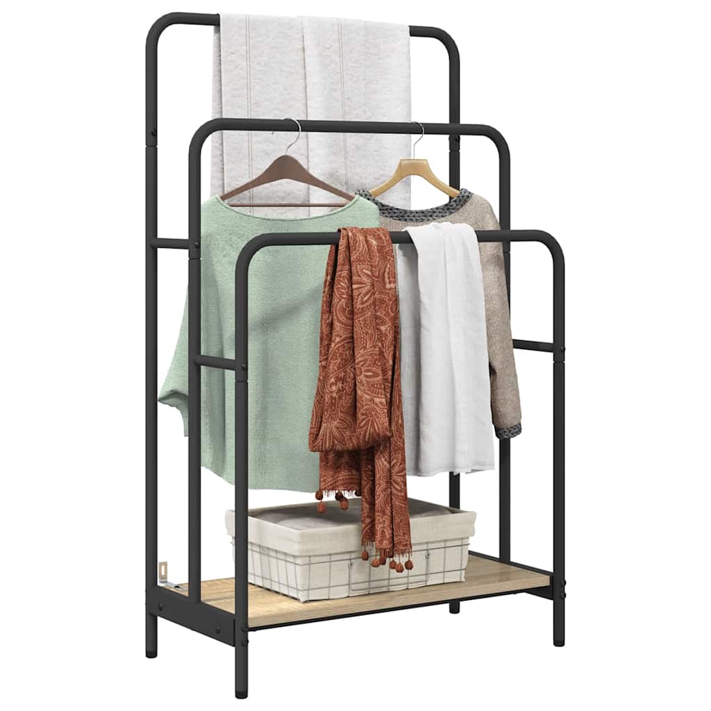 Vidaxl Kleiderständer Sonoma-Eiche 60 x 30 x 100,5 cm fertiges Holz