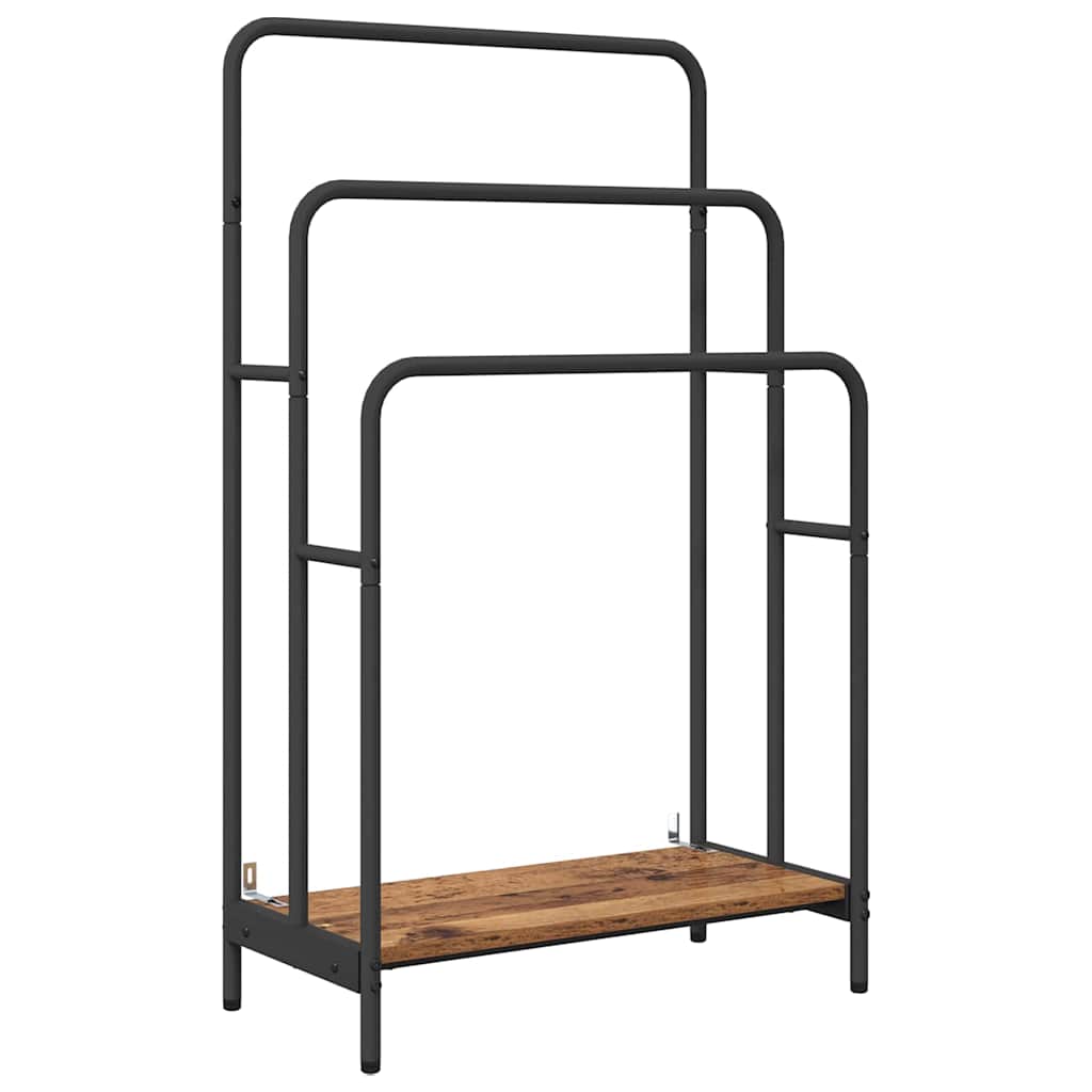 Vidaxx Kleiderständer mit Ablage Altholz 60 x 30 x 100,5 cm Holzwerkstoff