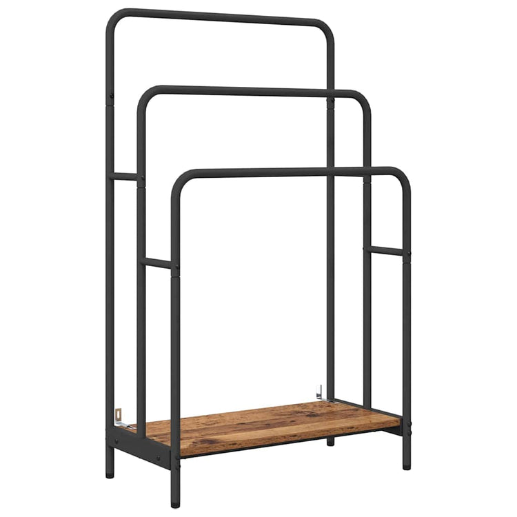 Vidaxx Kleiderständer mit Ablage Altholz 60 x 30 x 100,5 cm Holzwerkstoff