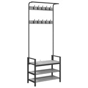 Vidaxl Garderobenständer mit Regal, Sonomagrau, 75 x 34 x 184 cm, fertiges Holz - afbeelding 2