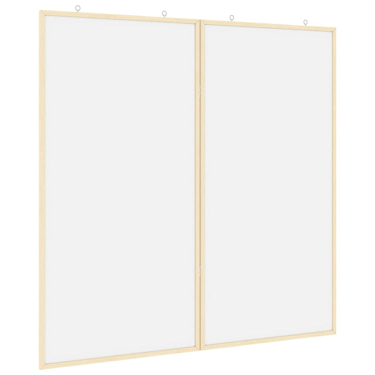 Vidaxx Pinnwand weiß 80 x 80 x 1,4 cm massives Kiefernholz