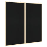 Vidaxx Pinnwand schwarz 80 x 80 x 1,4 cm massives Kiefernholz - afbeelding 2