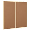 Vidaxx Pinnwand braun 80 x 80 x 1,4 cm massives Kiefernholz