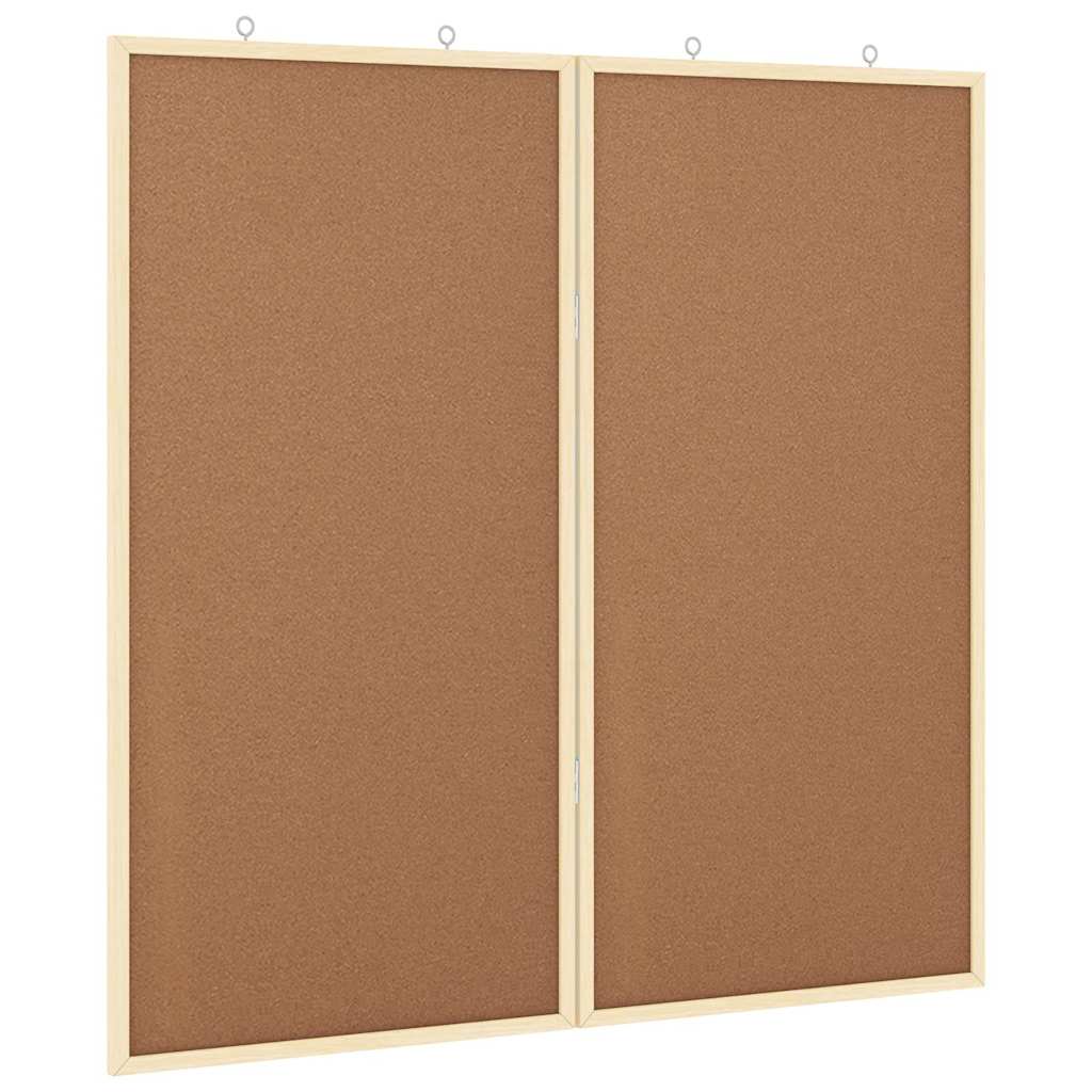 Vidaxx Pinnwand braun 80 x 80 x 1,4 cm massives Kiefernholz