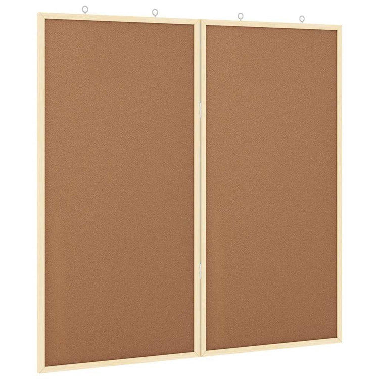 Vidaxx Pinnwand braun 80 x 80 x 1,4 cm massives Kiefernholz