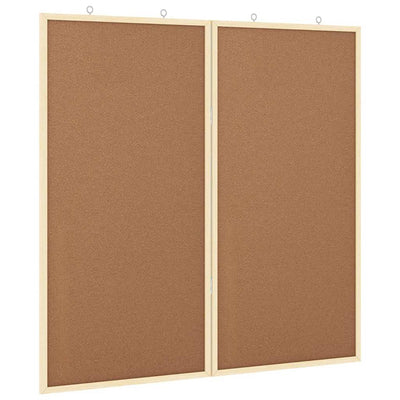 Vidaxx Pinnwand braun 80 x 80 x 1,4 cm massives Kiefernholz