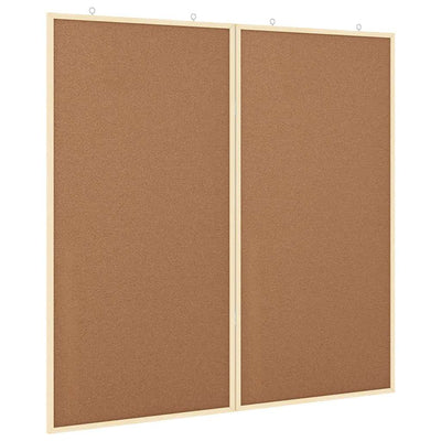 Vidaxx Pinnwand braun 80 x 80 x 1,4 cm massives Kiefernholz