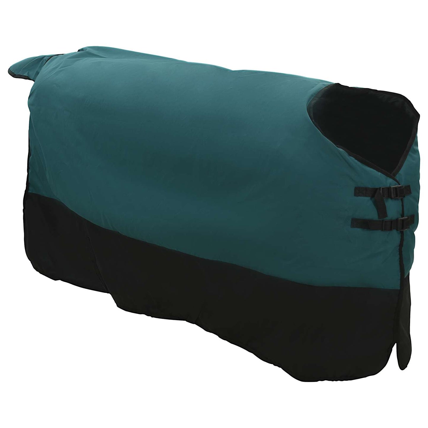 Vidaxx Pferdedecke dunkelgrün und schwarz 135 cm Polyester
