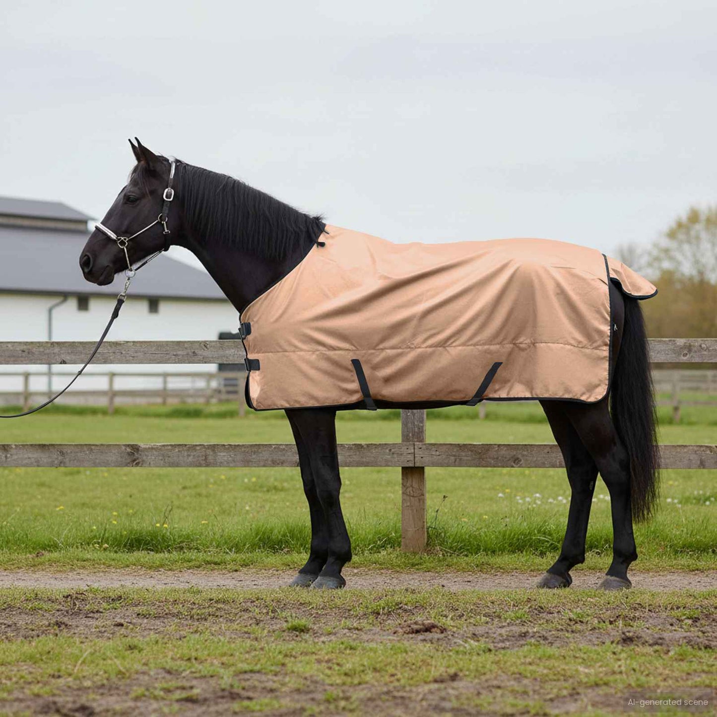 Vidaxx Pferdedecke Cappuccino 135 cm Polyester