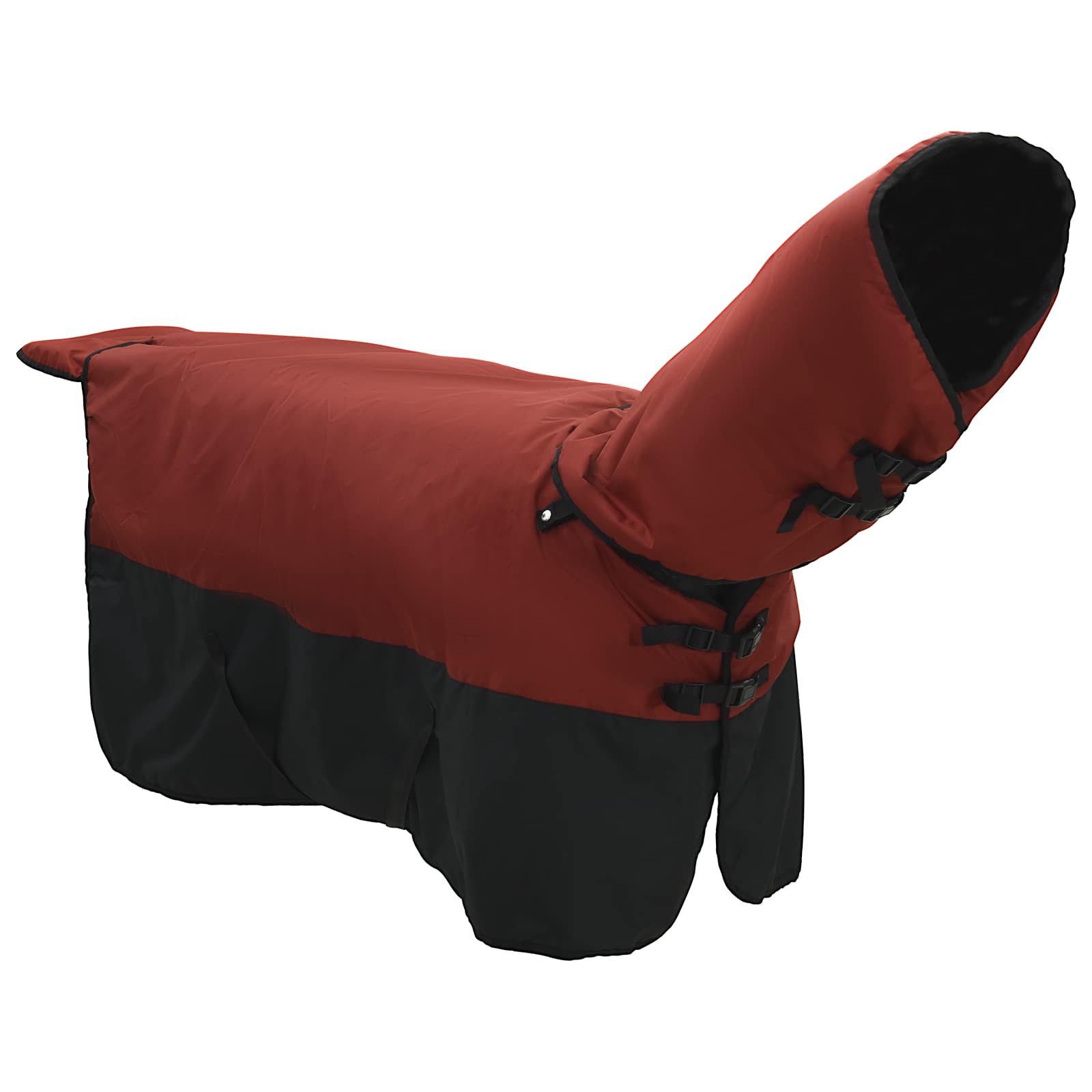 Vidaxx Pferdedecke dunkelgrün und schwarz 85 cm Polyester