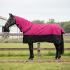VidaXL Pferdedecke rosa und schwarz 115 cm Polyester