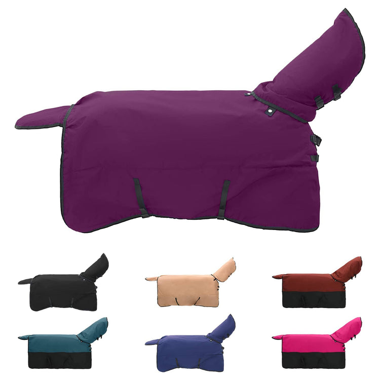 Vidaxx Pferdedecke dunkelgrün und schwarz 95 cm Polyester
