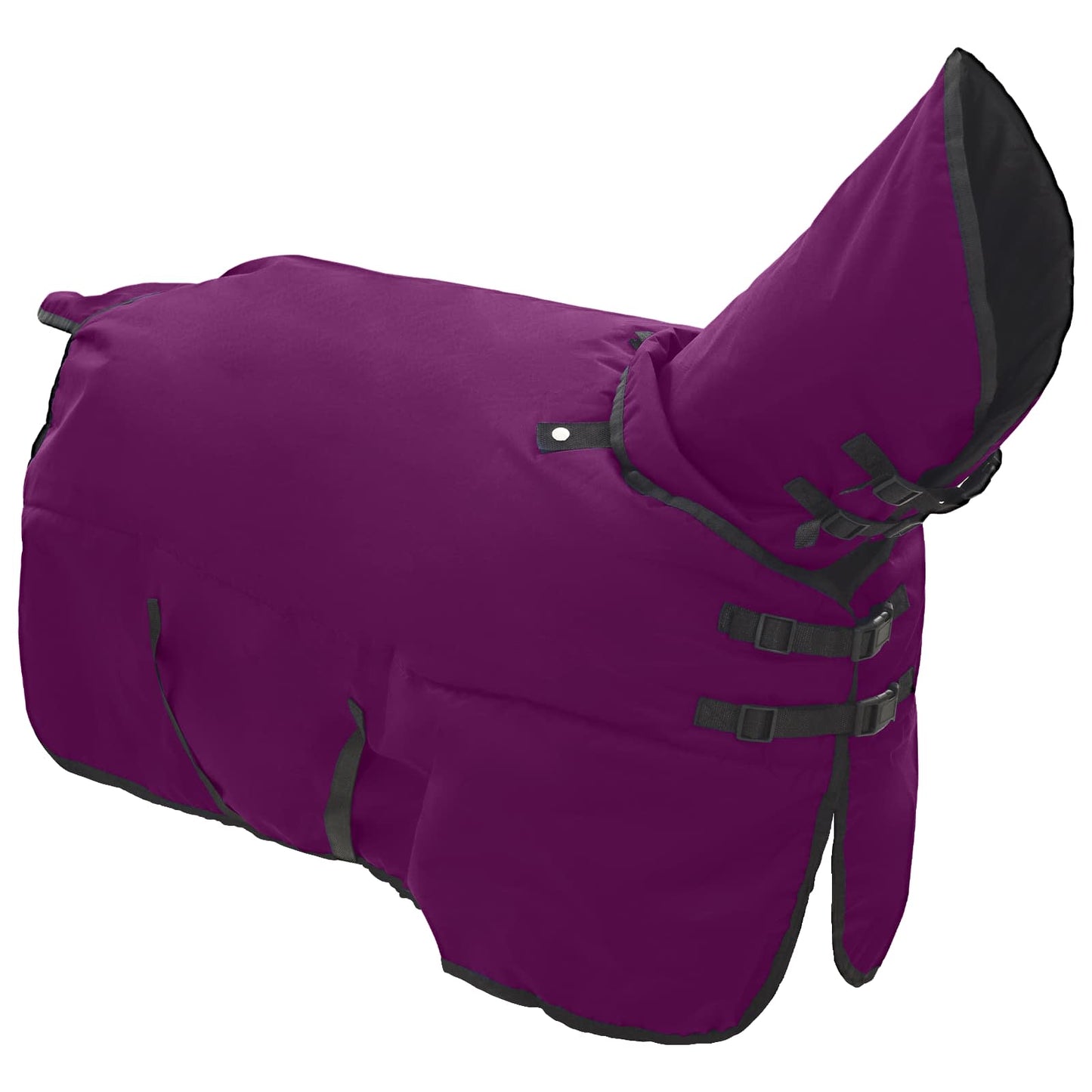Vidaxx Pferdedecke dunkelgrün und schwarz 105 cm Polyester