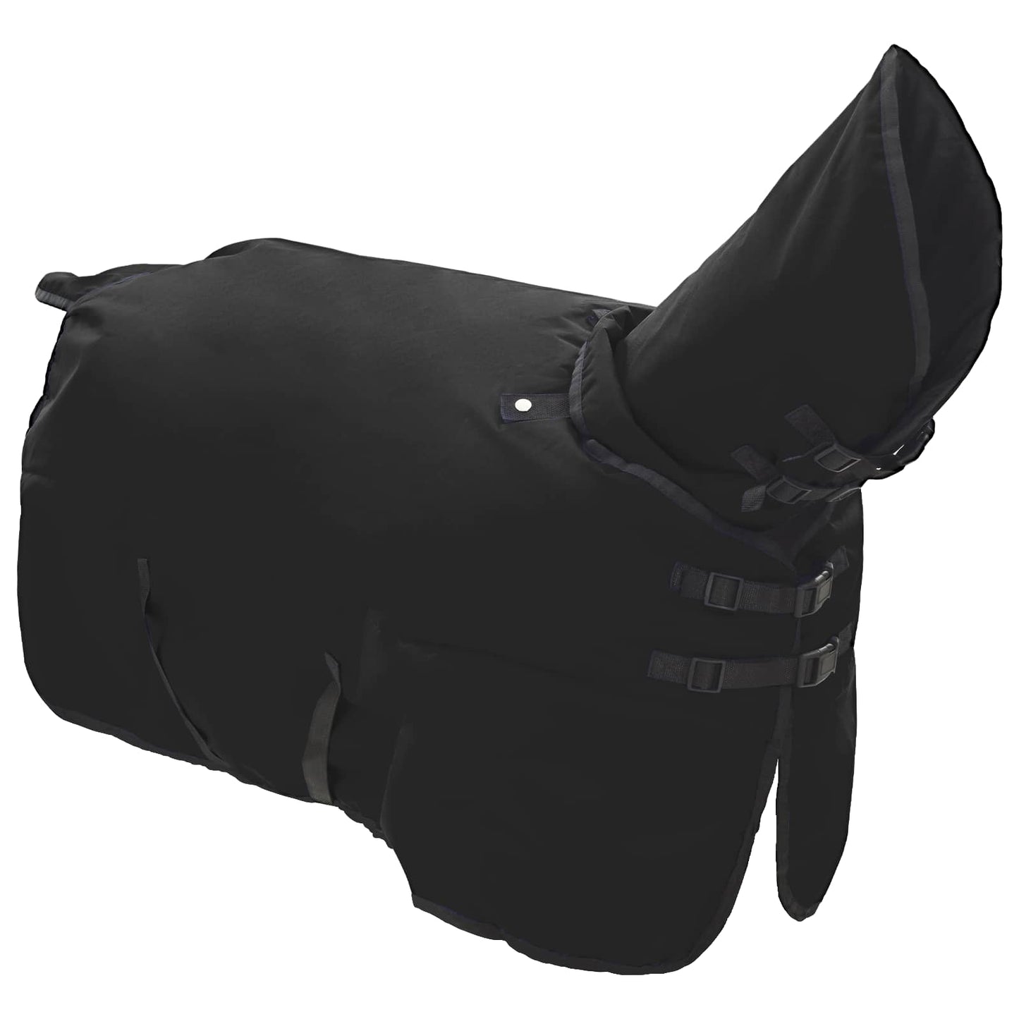 Vidaxx Pferdedecke dunkelgrün und schwarz 115 cm Polyester