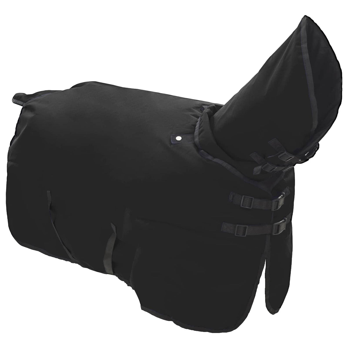 Vidaxx Pferdedecke dunkelgrün und schwarz 155 cm Polyester